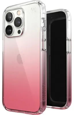 Image de Speck Presidio Perfect Clear Ombre Coque antichoc pour iPhone 14 Pro Max - Transparent / Rose
