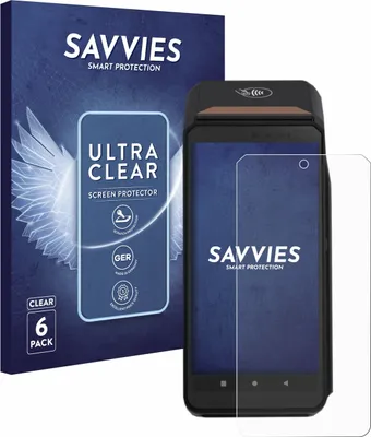 Produktbild von 6x Für ingenico Axium DX8000 Schutzfolie Savvies Displayschutz Display Schutz Folie Klar Transparent