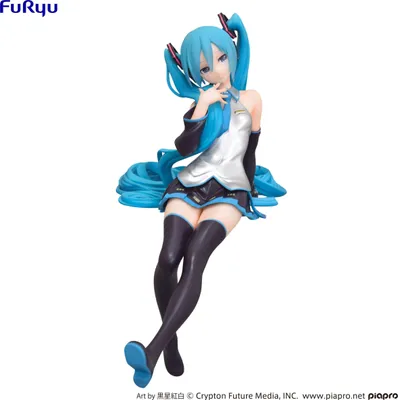 Produktbild von Furyu - Hatsune Miku Noodle Stopper Kuroboshi Kouhaku Ver. (re-run) 14 cm