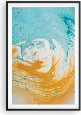 Produktbild von Gerahmtes Poster - Schwarzer Rahmen - Abstraktion verschüttet Farben - 61x91,5 cm - Wand Bild - Wanddeko - Wandbilder - Kunstposter - Wandposter - Bilderrahmen - Bilder - Kunstdruck - P2BPA61x91-4742