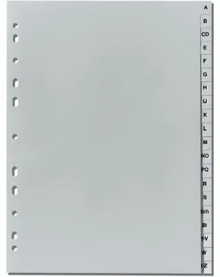 Image de Répertoire Herlitz 20pcs A4 PP A-Z A4