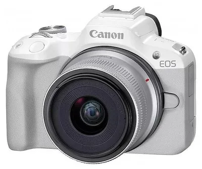 Produktbild von Canon EOS R50 + RF-S 18-45mm 4.5-6.3 IS STM, White