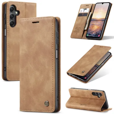 Produktbild von Klapphülle für Samsung Galaxy A25 5G (Case Me) - Hellbraun
