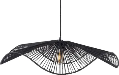 Produktbild von Leitmotiv - Hängeleuchte Sombra Large - Schwarz - 80x80x19cm Hängelampe - Esstischlampe - Wohnzimmerlampe - Schlafzimmerlampe - Wohnzimmer