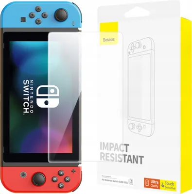 Obrázok produktu pre Baseus Set 2x tvrdené sklo pre Nintendo Switch Oled 2021 Transparent