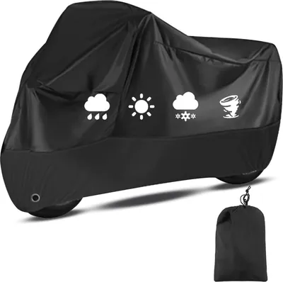 Obrázok produktu pre Plachta na motorku Vodotesná UV-odolná Vonkajšia 245x105x125cm