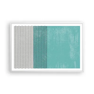 Produktbild von Gerahmtes Poster - Weißer Rahmen - Abstraktion Modern Striche - 91,5x61 cm - Wand Bild - Wanddeko - Wandbilder - Kunstposter - Wandposter - Bilderrahmen - Bilder - Kunstdruck - P2WAA91x61-4639