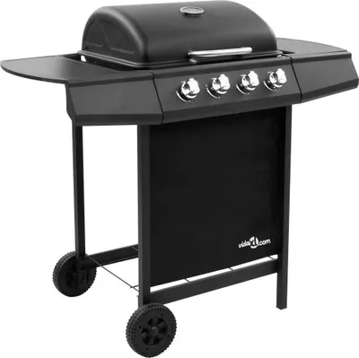 Produktbild von Gasgrill mit 4 Flammen Schwarz