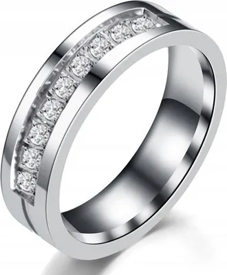 Imagen del producto de Anillo De Boda De Acero Inoxidable 316L, Talla 19