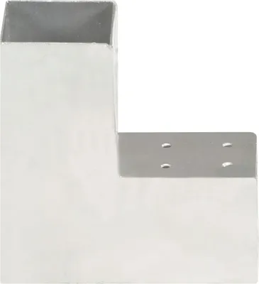 Obrázok produktu pre vidaXL Post Connector L-Form Pozinkovaný kov 81 x 81 mm
