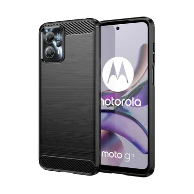 Obrázok produktu pre Karbónové puzdro pre Motorola Moto G13 flexibilné silikónové puzdro z uhlíka čierne
