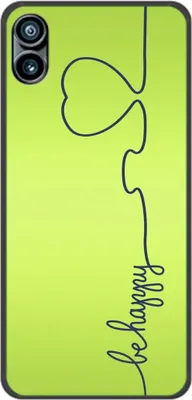 Produktbild von König Design Hülle kompatibel mit Nothing Phone 1 Kunststoff Soft Handyhülle - Handy Case Be Happy Grün