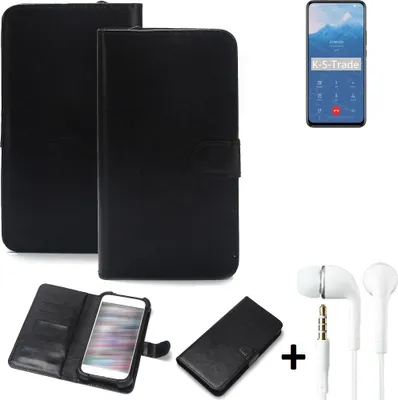 Produktbild von K-S-Trade Wallet Case Handyhülle kompatibel mit Huawei Y9 Prime 2019 Schutzhülle Flip cover Flipstyle Tasche Hülle Flipcover Slim Bumper schwarz +