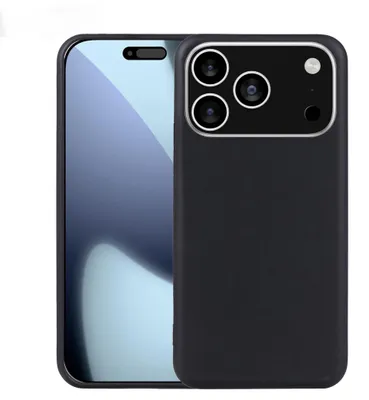 Produktbild von Silikon Handyhülle für Apple iPhone 18 Pro Max TPU Stoßfest Flexibel Schwarz