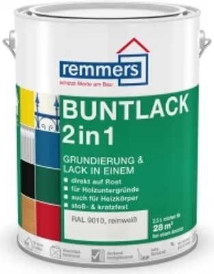 Produktbild von Remmers Buntlack 2in1 weiss 0,75L Lack Holz