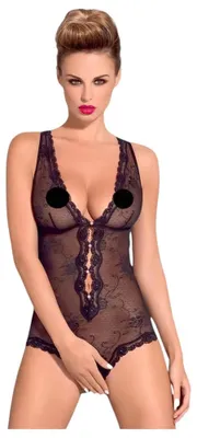 Productafbeelding van Obsessive Fiorenta S/M, body, zwart, polyamide, maat S/M, effen kleur