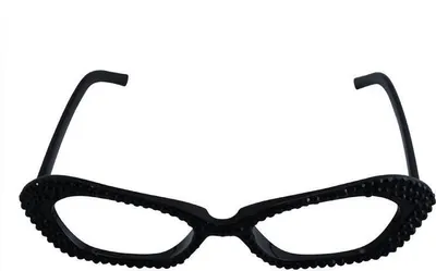 Produktbild von glitzernde Partybrille - schwarz & schwarz - Spaßbrille