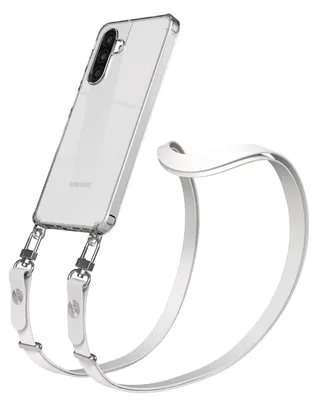 Produktbild von EAZY CASE Handykette magnetisch mit Handyhülle für Samsung Galaxy A26, Crossbody Handyband 1-1,90m verstellbar mit 2 Ösen in Grau
