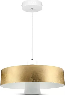 Productafbeelding van LED hanglamp VT-766, goud, 7W, warm wit licht, 400lm, metaal, afmetingen: 120x34x34cm, IP20, V-TAC