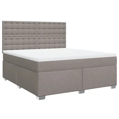 Obrázok produktu pre vidaXL Boxspring posteľ s matracom Taupe 180x200 cm Látka