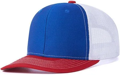 Immagine prodotto di Cappellino da baseball da uomo - traspirante - a punta - bianco e rosso
