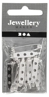 Obrázok produktu pre Creativ Company Broochpeld Silber -plattiert 25mm, 10st.