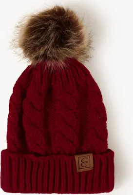 Produktbild von Bordeaux Kinderstrickmütze für kaltes Wetter KP12289