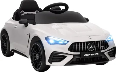 Obrázok produktu pre Detské elektrické auto, dizajn Mercedes, 12V, diaľkové ovládanie, LED, biele