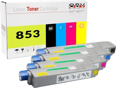 Produktbild von Kompatibler Toner Set für MC853dn MC873dn ersetzt OKI C853 1x Schwarz, 1x Cyan, 1x Magenta, 1x Gelb - ca. 7000/7300 Seiten