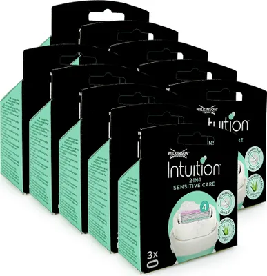 Obrázek produktu pro Žiletky Wilkinson Intuition 2 v 1 Sensitive Care, balení 3 x 10 ks
