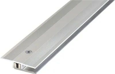 Produktbild von Übergangsprofil PROLINE PROCOVER Designfloor 4-9 mm Aluminium 100 cm schraubbar eloxiert silber Abschlussleiste Übergangsleiste Höhenausgleichsprofil Anpassungsprofil