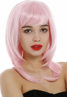 Produktbild von WIG ME UP Perücke schulterlang glatt gestuft Hellrosa 3003-T2333