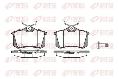 Produktbild von REMSA 0263.74 Bremsbeläge Satz Hinten Bremsklötze für VW Golf IV Schrägheck (1J1) GOLF VI (5K1) Golf V Schrägheck (1K1) POLO (9N) Polo Schrägheck