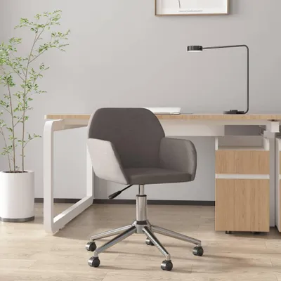 Obrázok produktu pre vidaXL Kancelárska stolička Swivel Dark Grey Fabric