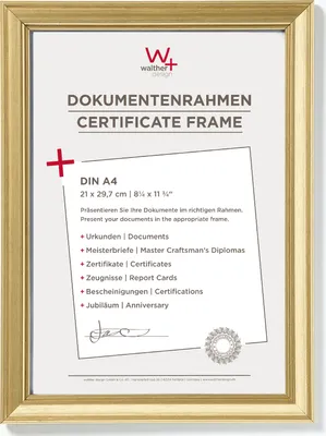 Produktbild von Walther, JA130G,Lounge Designrahmen 021X29,7 cm GOLD