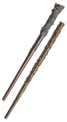 Zdjęcie produktu dla Zestaw dwóch różdżek do odgrywania ról, Harry Potter i Hermiona Granger, 31 cm