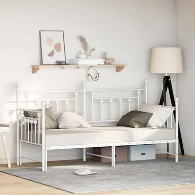 Zdjęcie produktu dla Maison Exclusive – rama łóżka dziennego, biała, 80 x 200 cm, stal