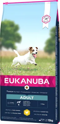 Produktbild von Eukanuba ADULT, Adult, Klein (5-10 kg), Huhn, Truthahn, 15 kg
