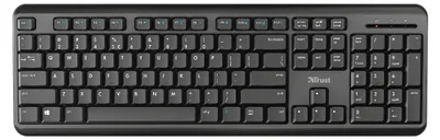 Image de Clavier sans fil Trust TK-350 Silent Wireless Keyboard QWERTZ noir