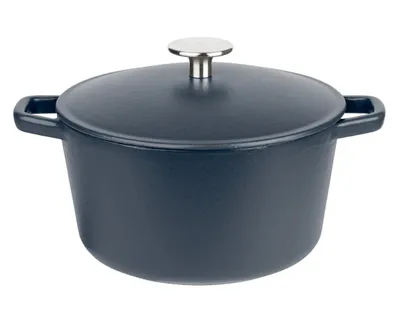 Produktbild von GSW Gusseisen-Kochtopf Durchmesser 21 cm blau