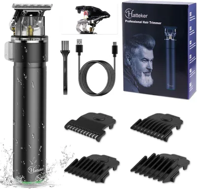 Produktbild von Haarschneidemaschine Profi Bartschneider Barttrimmer trimmer Präzisionstrimmer Barber Haarschneider T-Blade Trimmer Wasserdichter USB-Wiederaufladbar