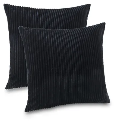 Produktbild von Kuscheli® 2er Set Kissenbezug im Doppelpack Cashmer Touch Fleece Kissenhülle, Sofakissen Kopfkissenbezug Kissenbezüge Couchkissen, Farbe:Schwarz, Größe:2x 80x80 cm