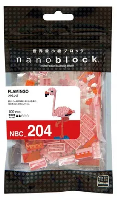 Zdjęcie produktu dla Nanoblock Greater Flamingo 2, Zestaw do budowania, 170 szt.