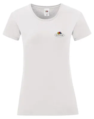 Produktbild von Fruit of the Loom - T-Shirt Logo für Damen FK2552 (XL) (Weiß)