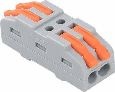 Produktbild von Klemmen Durchgangsverbinder mit Hebel 4 Leiter Klemme Dosenklemme 2x2