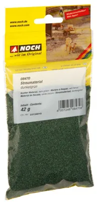 Produktbild von NOCH 08470 - G,0,H0,H0E,H0M,TT,N,Z Streumaterial, dunkelgrün, 42 g