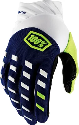 Produktbild von Cross/Enduro Handschuhe Modell Airmatic Navy/Weiss Farbe Blau/Weiss/Grün Grösse L