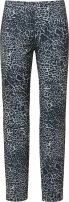 Produktbild von comma Slim Fit Hose mit All-over-Print, Mid Rise und verkürztem Bein