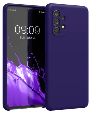 Produktbild von kwmobile Handyhülle für Samsung Galaxy A52 / A52 5G / A52s 5G Hülle - Case Silikon - Kabelloses Laden - Schutzhülle Cover in Velvet Blue