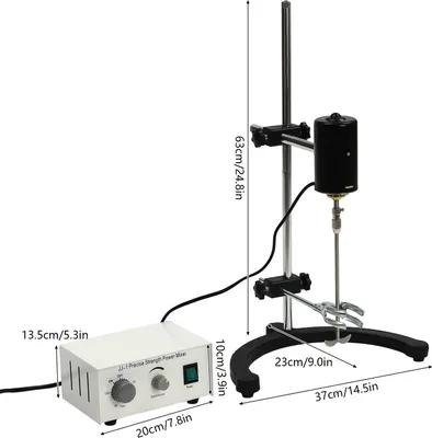 Immagine prodotto di Frullatore elettrico, velocità regolabile da 0 a 3000 giri al minuto, potenza 100W, colore bianco